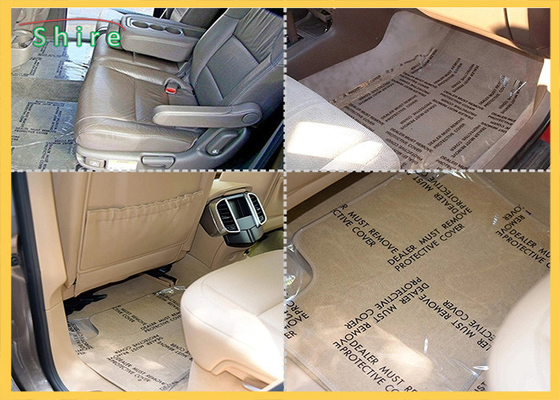 Auto Carpet Protective Film With Printing And Perforate Car Floor Protection Film